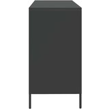 vidaXL Komoda crna 135x39x73,5 cm hladno valjani čelik | shoptok.hr