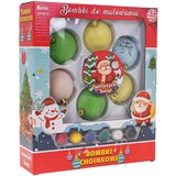  Set od 6 kuglica za bor sa bojama za oslikvanje | shoptok.hr