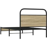  Okvir kreveta bez madraca boja hrasta sonome 107x203 cm drveni | shoptok.hr