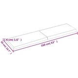  Kopalniški pult svetlo rjav 160x50x4 cm obdelan trden les | Shoptok.si