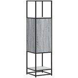 vidaXL Visoka ploča siva Sonoma Konstruirano drvo i metal | shoptok.hr