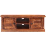 Maison Chic TV omarica - TV stojalo - Televizijska omarica z vrati 112x30x40 cm trden akacijev les, (21700823) Cene