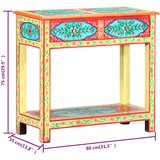  Ručno obojeni konzolni stol 80x35x75 cm od masivnog drva manga | shoptok.hr