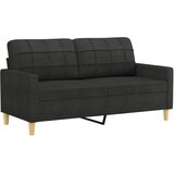 Maison Chic Dvosed kavč - Sofa - Kanape črn 140 cm blago, (21726592) Cene