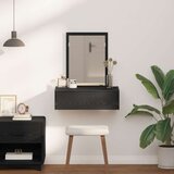 vidaXL črna hrast inženirski les 60 x 40 x 70 cm shranjevanje | Shoptok.si