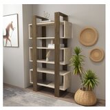 Hanah home polica za knjige reina walnut travertine Cene