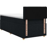  Boxspring krevet s madracem Crna 90 x 190 cm Tkanina | shoptok.hr