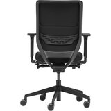 TrendOffice Pisarniški vrtljivi stol TO-SYNC COMFORT PRO oblazinjeno naslonjalo za hrbet, s kolesi, črne barve | Shoptok.si