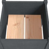 vidaXL vrtne sadilice 2 kom sive 50 x 50 x 70 cm od masivne borovine | shoptok.hr