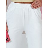 DStreet Spodnie damskie dresowe wide leg DRESLINA białe | shoptok.hr