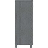 Ormarić za cipele HAMAR tamnosivi 85x40x108 cm masivna borovina | shoptok.hr