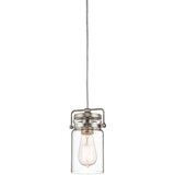 Elstead Lighting Elstead Brinley 1 mini viseča svetilka iz brušenega niklja, E27, (22097893) | Shoptok.si