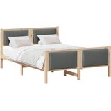  Krevetna konstrukcija Tamno siva 150 x 200 cm tkanina | shoptok.hr