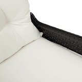  Naslonjač s jastukom Crna 56 x 66 x 95 cm poliratan | shoptok.hr