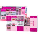  Set kuhinjskog namještaja za lutke, pribor za hladnjak i štednjak, ružičaste boje | Shoptok.si