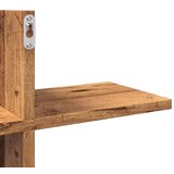vidaXL Zidna polica boja staro drvo 124,5x18x60,5 cm konstruirano drvo | shoptok.hr
