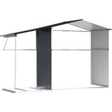 vidaXL Vrtna kućica antracit 277 x 192 5 x 179 cm od pocinčanog čelika | shoptok.hr