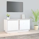 TV omarica bela 80x35x40,5 cm trdna borovina, (20731974) Cene