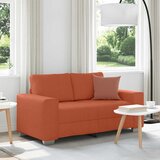  Dvosjed crvena narančasta 160x77x82 cm korduro tkanina | shoptok.hr