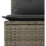  9-dijelni set vrtnih sofa od poliratana s jastucima sivi | shoptok.hr