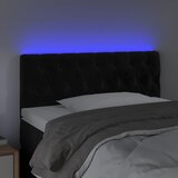  LED uzglavlje crno 90x7x78/88 cm baršunasto | shoptok.hr