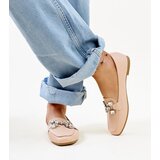 Gemre Beige Loafers with Zircon Buckle Mali | shoptok.hr