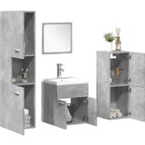 Maison Chic Kopalniško pohištvo - Kopalniški sestavi 5 kosa betonsko sive barve konstruiran les, (21787216) | Shoptok.si