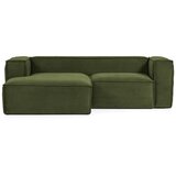 Kave Home Zelen kotni žametni kavč (levi kot) Blok - Kave Home | Shoptok.si