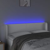  LED uzglavlje bijelo 147x16x78/88 cm od umjetne kože | Eponuda.ba