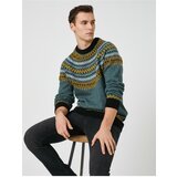 Koton Crew Neck Sweater with Ethnic Detail cene
