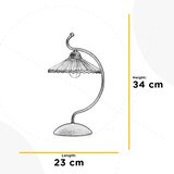 Lesnina XXXL NAMIZNA SVETILKA 4623 ODINO 23/34 cm | Shoptok.si