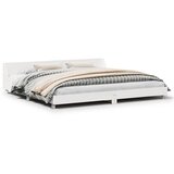 Furnova Posteljni okvir brez vzmetnice bel 180x200 cm trdna borovina, (21934992) | Shoptok.si
