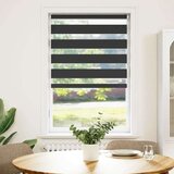 vidaXL Zavjesa zebra crna 70x100 cm širina tkanine 65,9 cm poliester | shoptok.hr