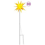  Božićna svjetla sa šiljcima 3 kom LED sklopiva žuta 35 cm | shoptok.hr