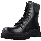 Tommy Hilfiger Škornji FEMININE FELT LACE UP BOOTIE Črna | Shoptok.si