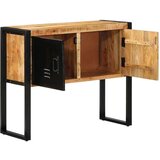 vidaXL Console Cabinet 90x35x75 cm Masivni neobdelan les Mango | Shoptok.si