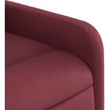 vidaXL Električni masažni naslonjač na podizanje od tkanine boja vina | shoptok.hr