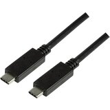 Logilink USB kabel USB 3.2 gen. 1 (USB 3.0) USB-C® vtič\, USB-C® vtič 0.50 m črna CU0128, (20416422) | Shoptok.si
