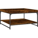  Stolić za kavu boja hrasta 80 x 80 x 45 cm od drva i željeza | shoptok.hr