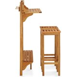 vidaXL 3-dijelni balkonski barski set od masivnog bagremovog drva | shoptok.hr
