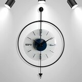 WALLXPERT Multikolorni dekorativni metalni zidni sat VLNT01SYHSE Cene
