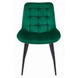  BERA stolica - tamno zeleni baršun / crne noge x 3 | shoptok.hr