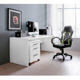 CARRYHOME PREDALNIK NA KOLESCIH bela, visoki sijaj | Shoptok.si