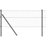  Stubovi ograde 26 kom Siva Ø32 mm 80 cm Galvanizirani čelik | shoptok.hr