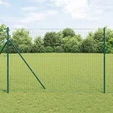 ograda 1,6 x 10 m Željezo prekriveno PVC-om Zelena