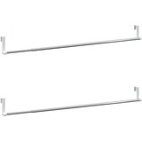  Karniše 2 kom bijelo-srebrne 60-105 cm aluminijske | Shoptok.si