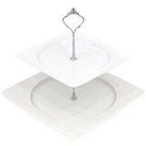 Crafter Etažer za kolače na dva sprata 27cm belo zlatni | ePonuda.com