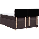  Krevet s oprugama i madracem tamnosmeđi 140 x 190 cm od tkanine | shoptok.hr