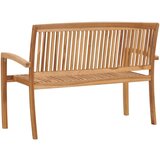  Klop za dve osebi 128,5 cm trdna tikovina | Shoptok.si