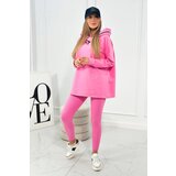 Kesi Set cotton sweatshirt + leggings pink Cijene